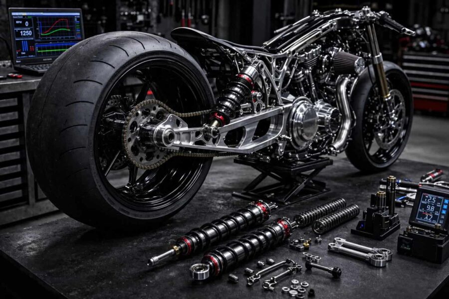 Custom Drag Bike Suspension Setup for Maximum Traction